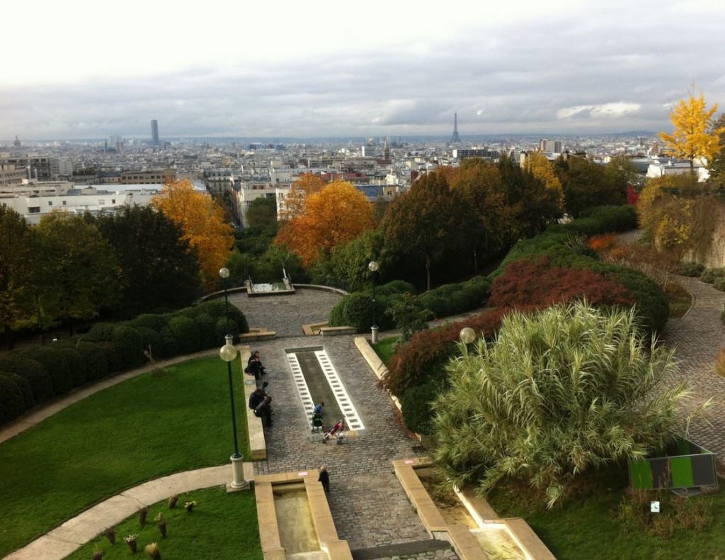 Vue du parc de Belleville