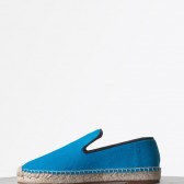 Espadrille Céline en poulain turquoise