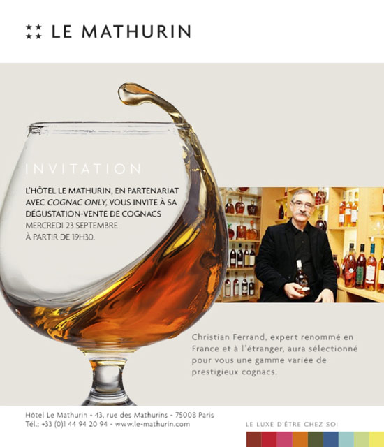 Invitation pour l'événement Cognac Only
